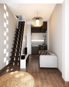 Nội thất nhà hẹp ngang 3m