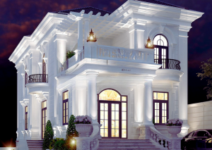 Mẫu biệt thự 2 tầng cổ điển được ưa chuộng nhất năm 2024