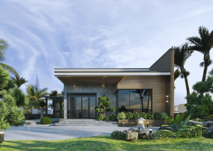 Nhà biệt thự 1 tầng mái bằng - Giải pháp hoàn hảo cho cuộc sống hiện đại