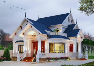 Những mẫu biệt thự 1 tầng có gác lửng hiện đại năm 2024