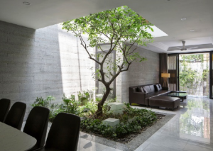 Tổng hợp những mẫu biệt thự 2 tầng có giếng trời năm 2024