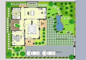 Bản vẽ thiết kế nhà vườn đẹp