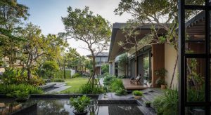 Thiết kế mẫu nhà vườn ao cá phong cách Nhật Bản