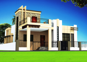 Ảnh Bản vẽ nhà 2 tầng giá 1 tỷ có ban công