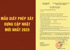 Ảnh Mẫu giấy phép xây dựng cập nhật mới nhất 2025