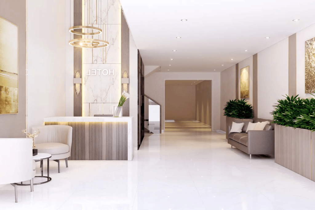 Thi công nội thất khách sạn trọn gói tại TP.HCM có đắt không? 4 Thiết kế 3D thi công nội thất khách sạn trọn gói
