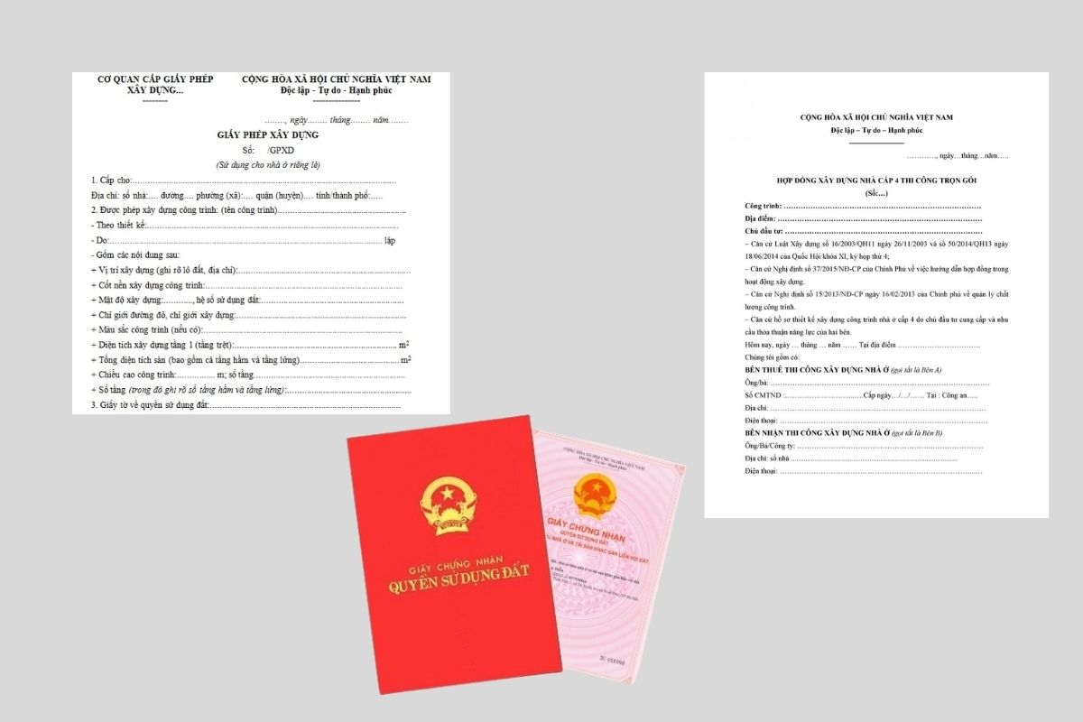 Dịch vụ hoàn công nhà ở trọn gói uy tín 2025 4 Giấy tờ cần chuẩn bị cho hồ sơ hoàn công nhà ở