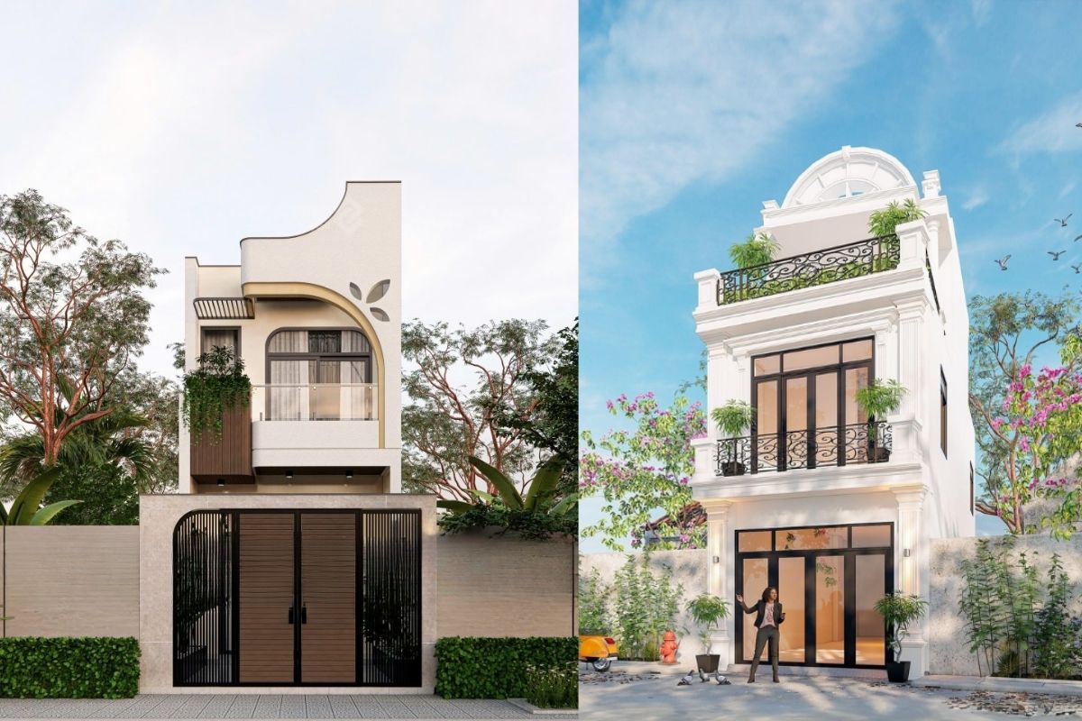 Nhà ống 2 tầng| Giải pháp sống hiện đại và tối ưu 3 Mẫu nhà ống với thiết kế phù hợp cho gia đình trẻ