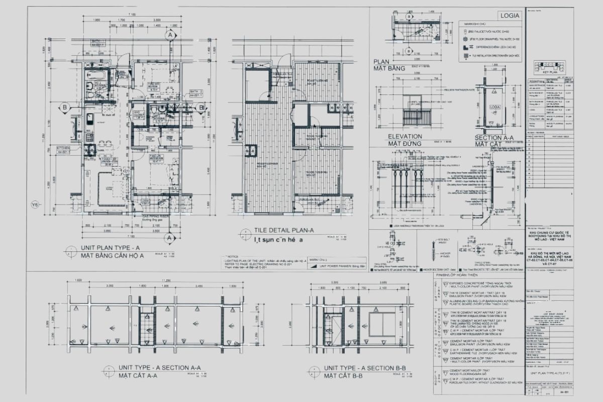 Thủ tục bản vẽ hoàn công nhà ở trọn gói mới nhất 2025 2 Mẫu nội dung bản vẽ hoàn công tiêu chuẩn