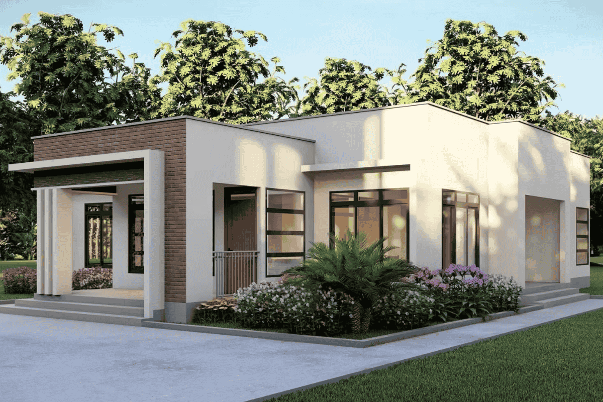 Nhà mái bằng hiện đại| Xu hướng kiến trúc năm 2025 1 Xu hướng nhà mái bằng hiện đại