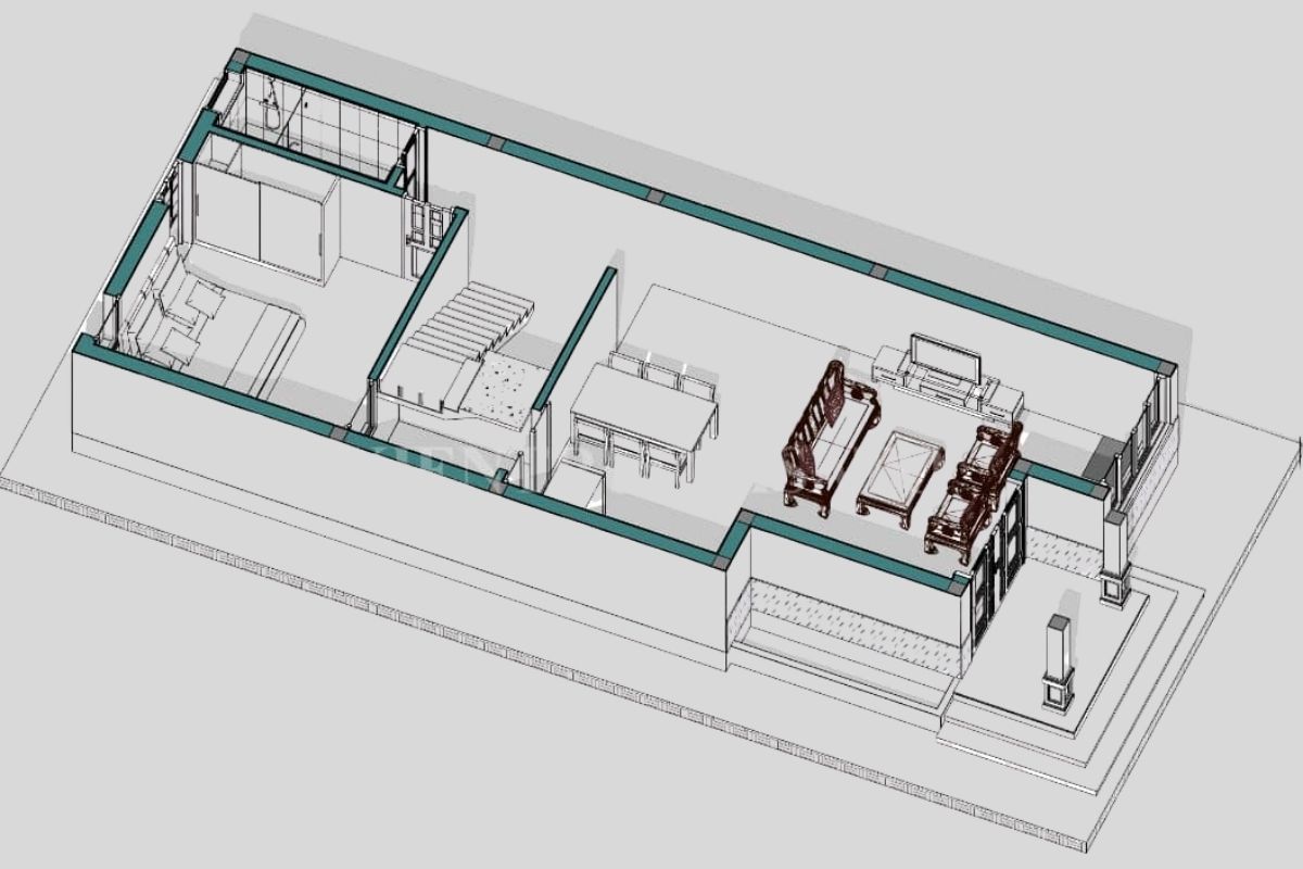 Mẫu bản vẽ nhà ống