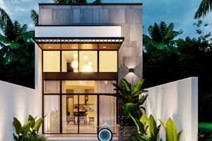 Mẫu nhà 1 tầng có sân thượng