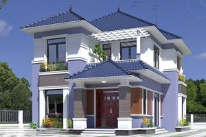 Mẫu nhà 2 tầng đẹp giá 1 tỷ
