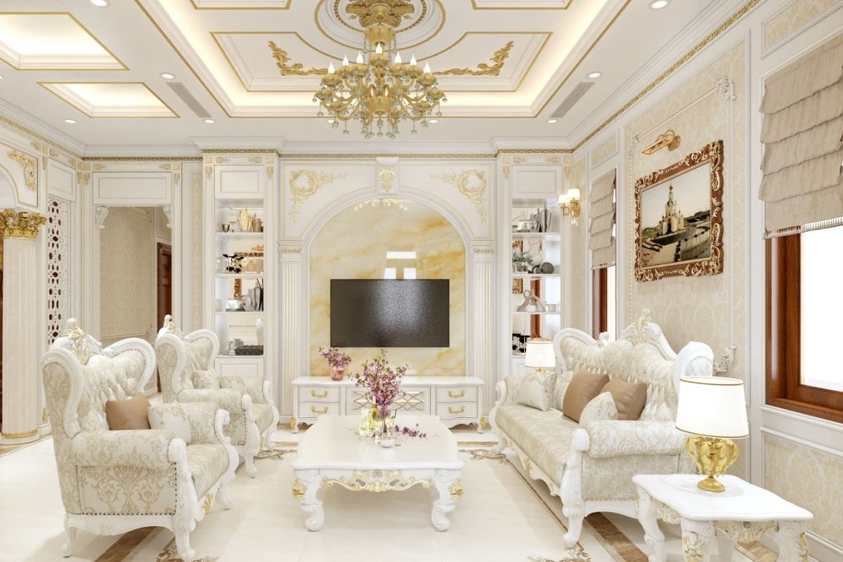 Thiết kế nội thất biệt thự tân cổ điển