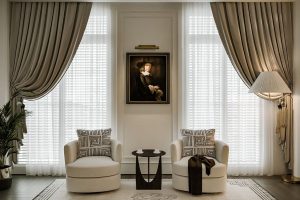 Thiết kế phòng khách biệt thự tân cổ điển