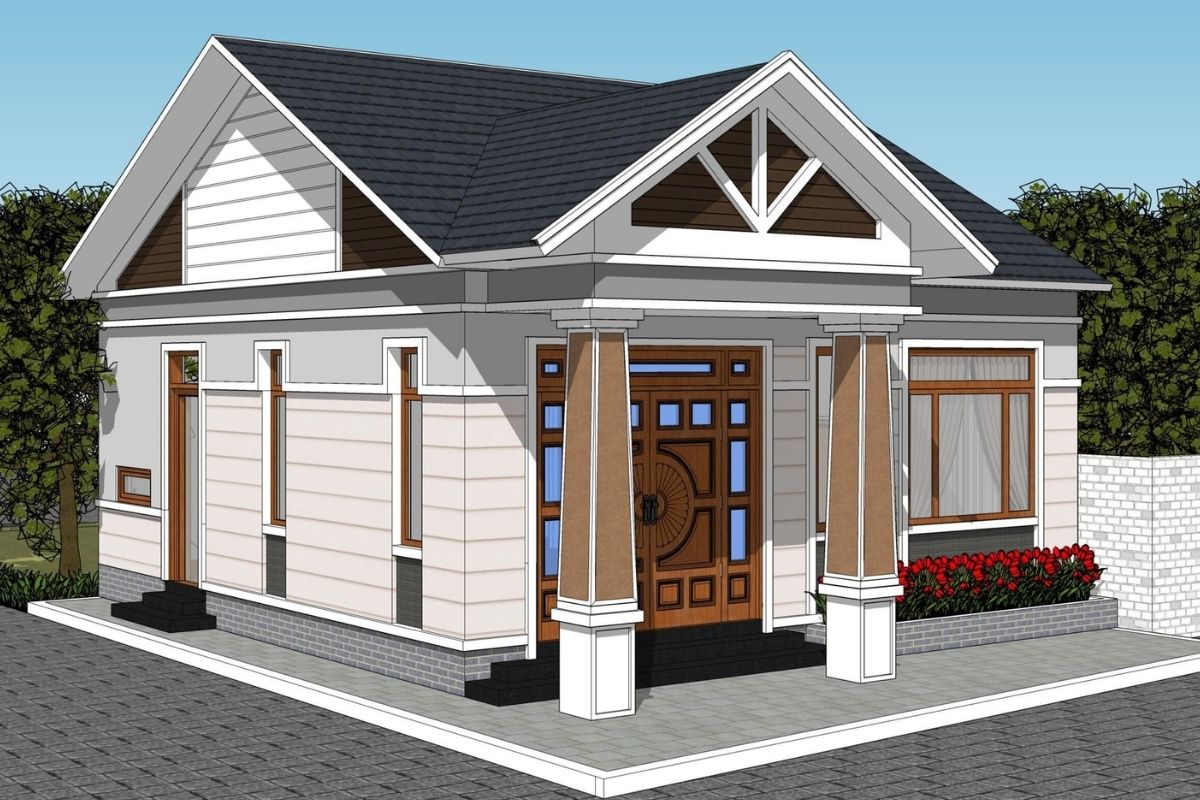 Mẫu nhà cấp 4 đẹp giá rẻ 300 triệu