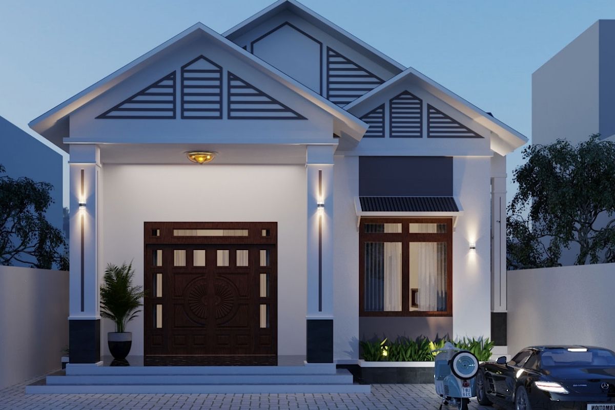 Mẫu nhà mái thái hiện đại