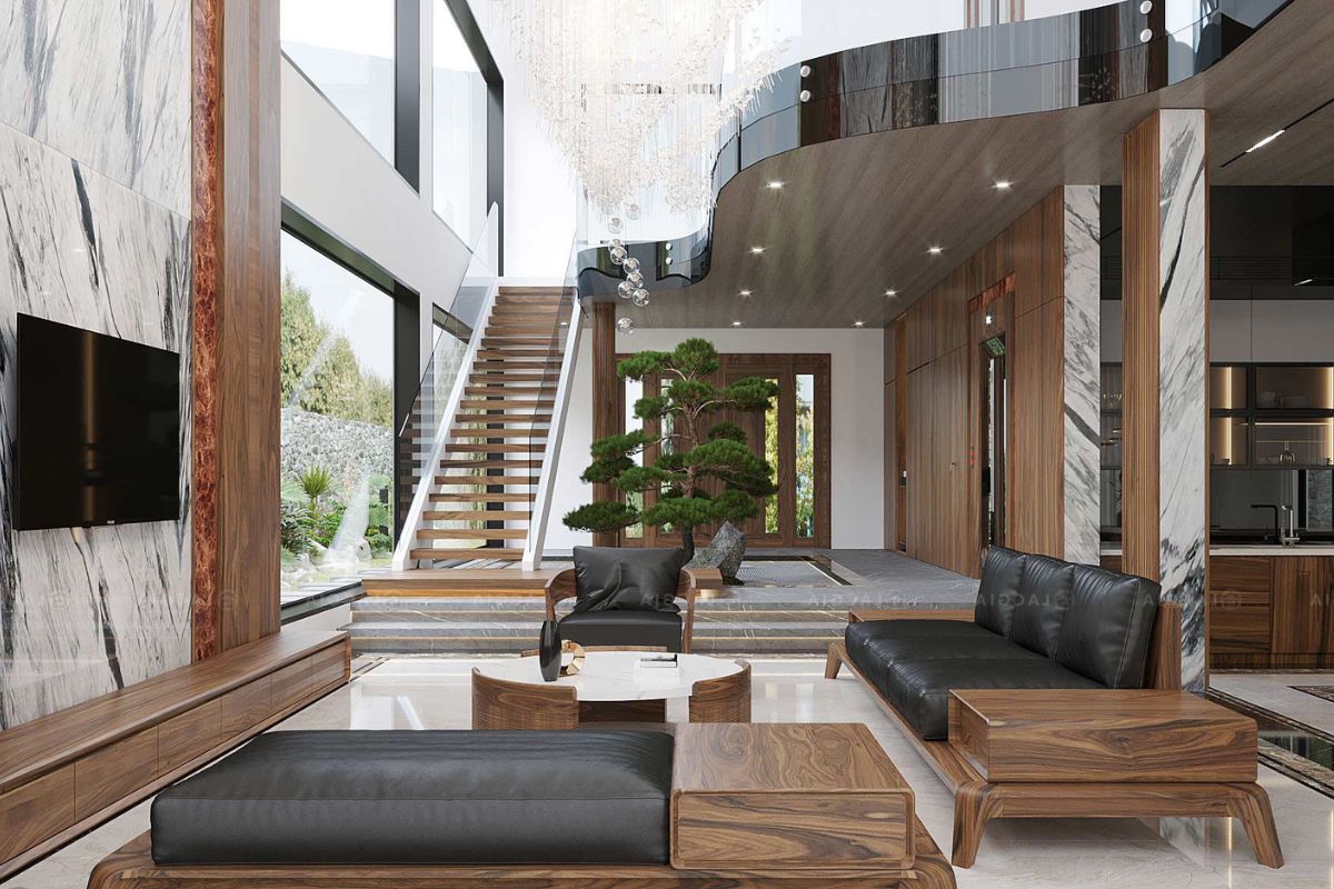 Yếu tố thiết kế nội thất biệt thự hiện đại