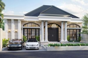 Thiết kế biệt thự 1 tầng tân cổ điển